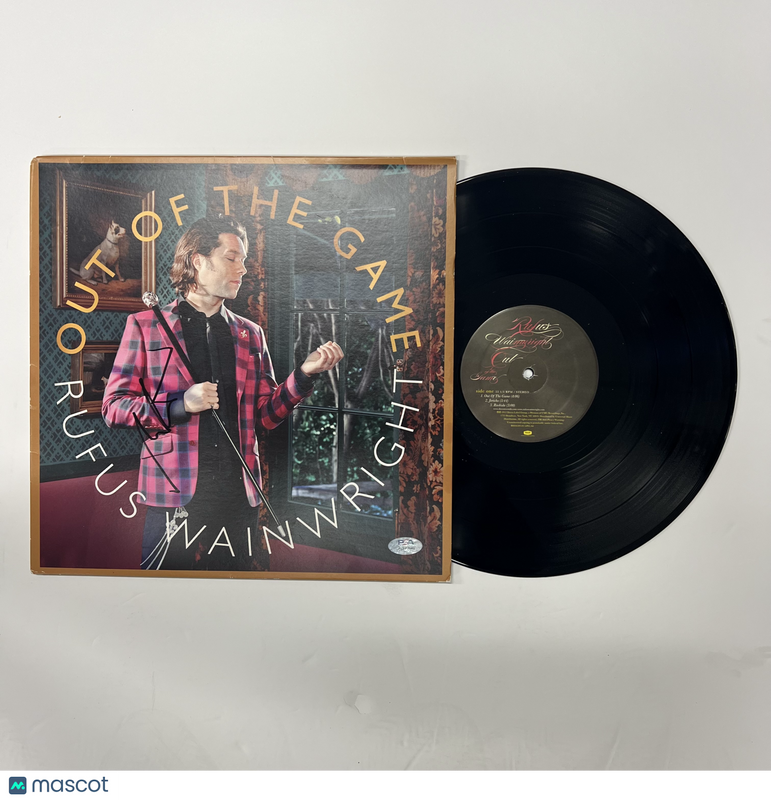 Rufus Wainwright Signed Out of the Game Album Vinyl PSA
