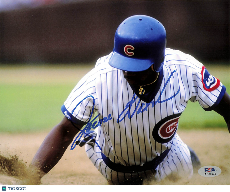 Jerome Walton Chicago Cubs Signed 8x10 Photo PSA