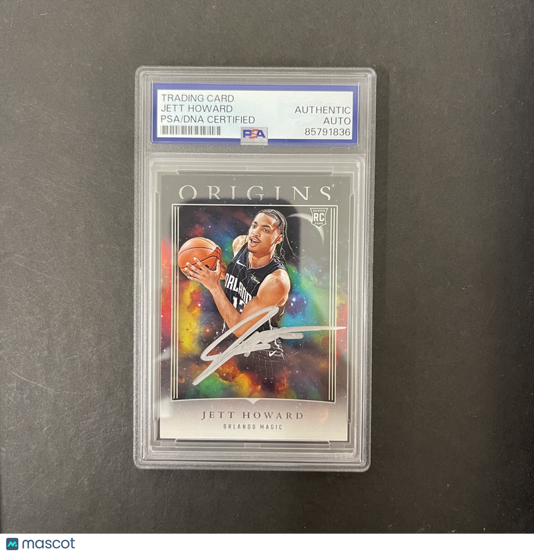 Jett Howard 2023-24 Panini Origins#81 Signed Card PSA Autographed