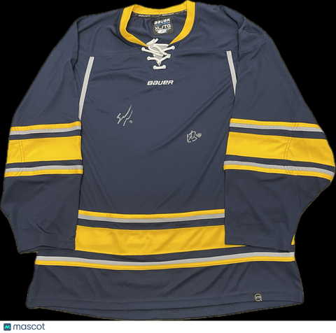 Spencer Knight and Arvid Soderblom Signed Chicago Blackhawks Hockey Jersey PSA