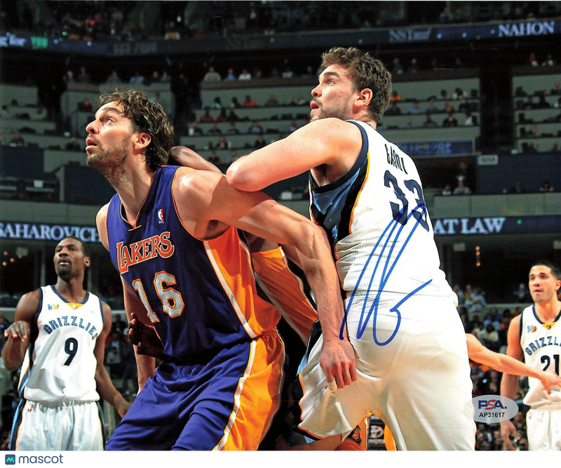 Marc Gasol Signed 8x10 Photo PSA Memphis Grizzlies
