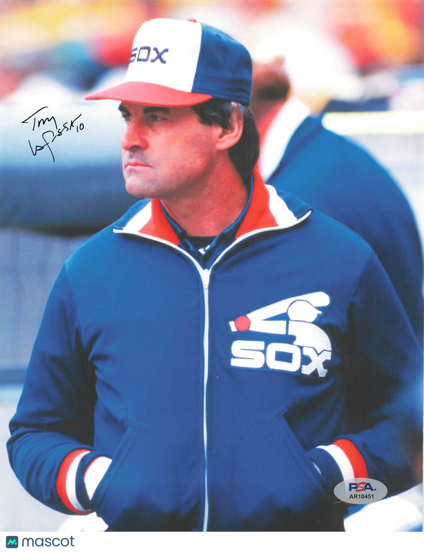 Tony La Russa Chicago White Sox Signed 8x10 Photo PSA