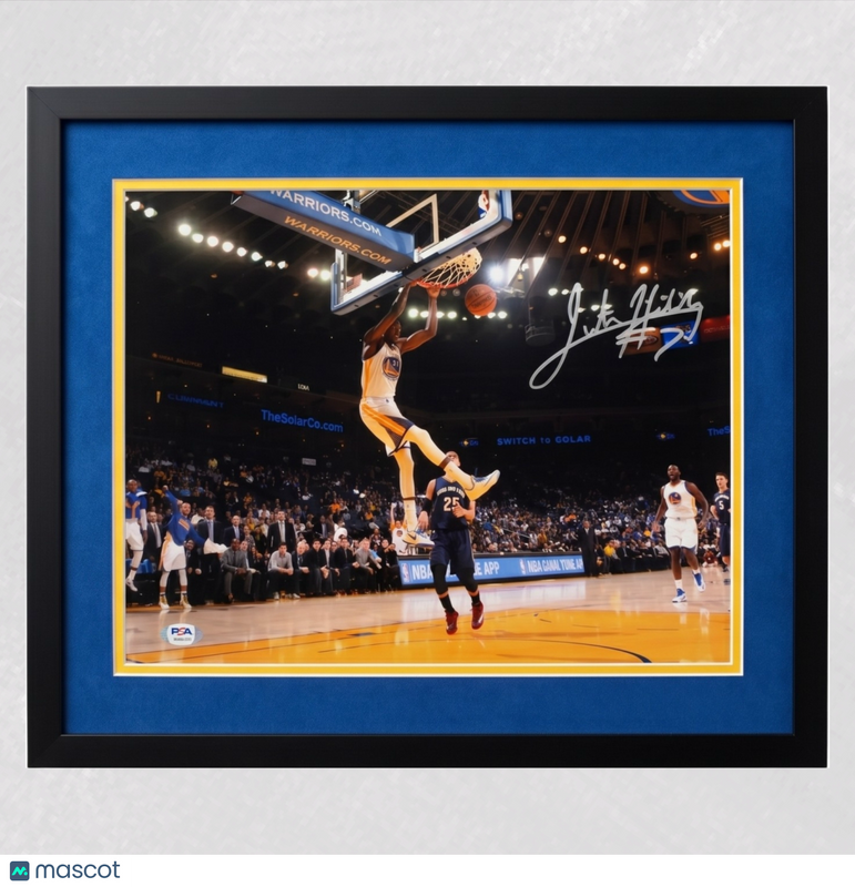 Justin Holiday Golden State Warriors Signed  11x14 Custom Framed Photo PSA Auth