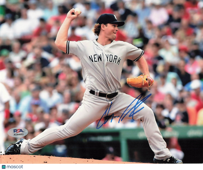 Chance Adams New York Yankees Signed 8x10 Photo PSA