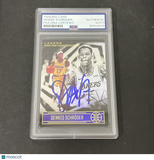 2020-21 Panini Illusions #57 Dennis Schroder signed card PSA Los Angeles Lakers