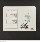 Matthieu Pavon Signed Golf Masters Golf Scorecards PSA Autographed