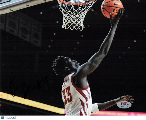 Omaha Biliew Iowa State Cyclones Signed Basketball 8x10 Photo PSA