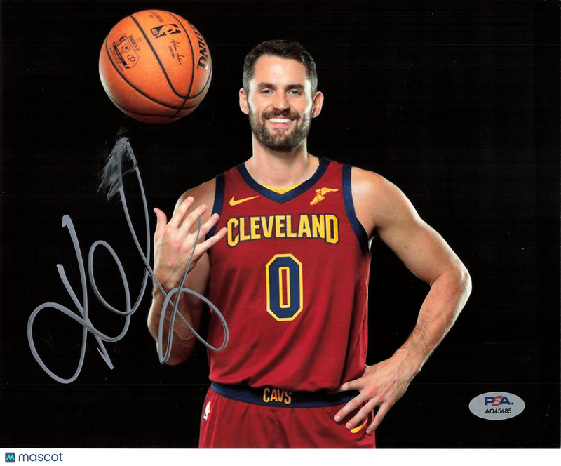 Kevin Love Cleveland Cavaliers Signed Basketball 8x10 Photo PSA