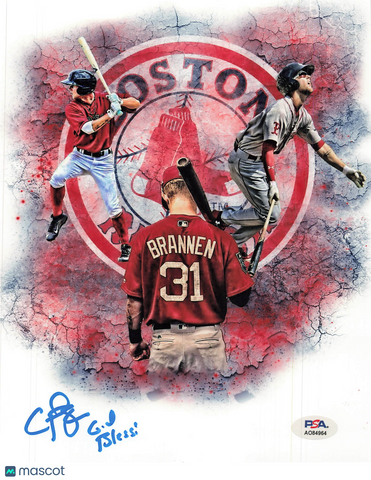 Cooper Brannan Boston Red Sox Signed 8x10 Photo PSA