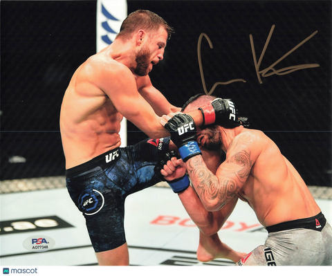 Calvin Kattar Signed MMA 8x10 Photo PSA Autographed