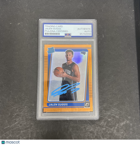 Jalen Suggs 2021-22 Panini Donruss Optic Basketball#179 Signed Card PSA Auth