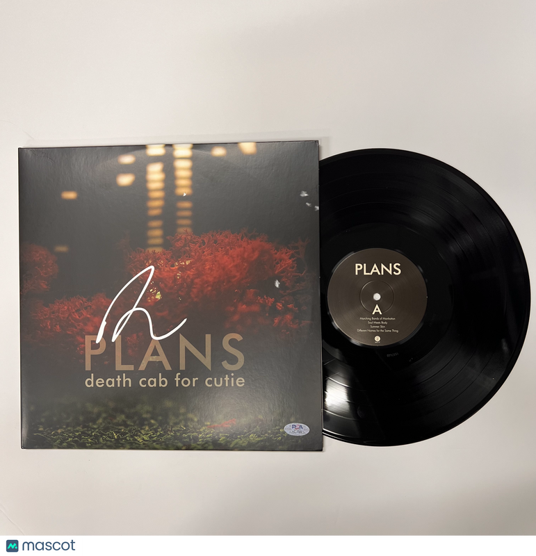 Ben Gibbard Signed Plans Vinyl Album PSA Autographed