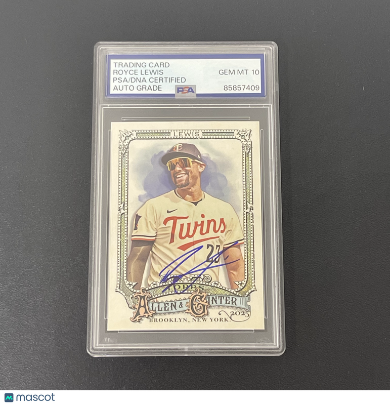 2025 Topps Allen & Ginter #221 Royce Lewis Signed Card Auto 10 PSA Slabbed Twins