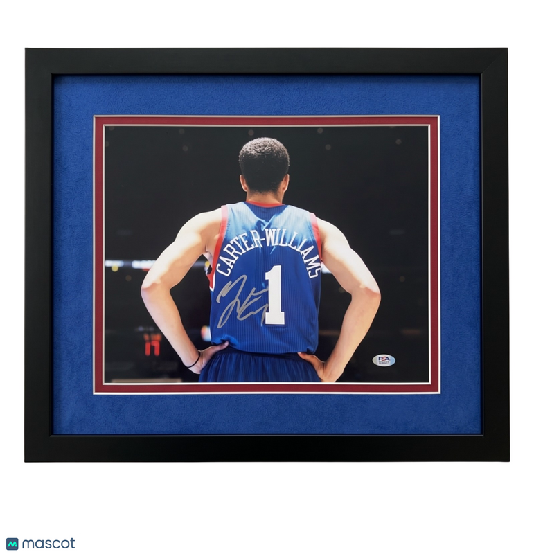 Michael Carter-Williams Philadelphia 76ers Signed 11x14 Custom Framed Photo PSA