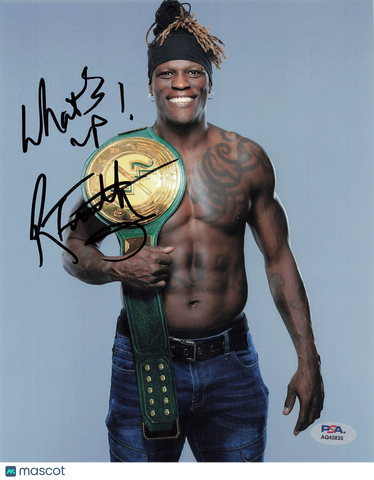 R-Truth Signed Wrestling 8x10 Photo PSA Autographed