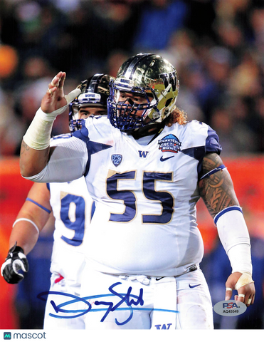 Danny Shelton Signed Washington Huskies Football 8x10 Photo PSA Autographed