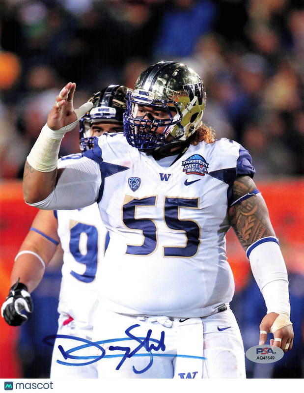 Danny Shelton Signed Washington Huskies Football 8x10 Photo PSA Autographed