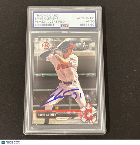 2017 Topps 1st Bowman#BD-88 Ernie Clement Signed Card PSA Autographed