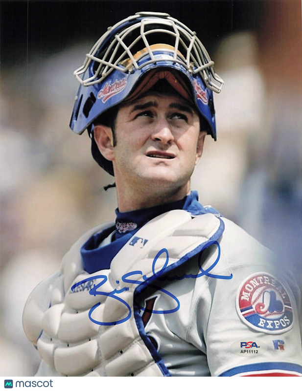 Brian Schneider Montreal Expos Signed 8x10 Photo PSA