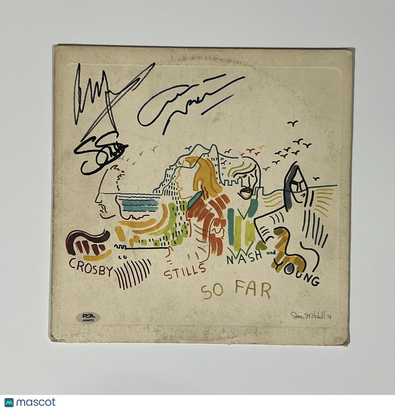 Neil Young signed So Far vinyl album PSA Autographed