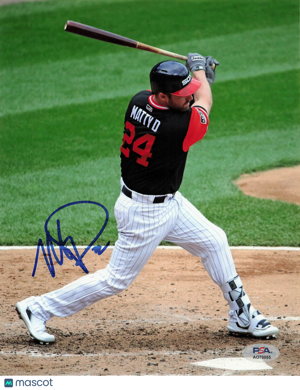 Matt Davidson Chicago White Sox Signed 8x10 Photo PSA