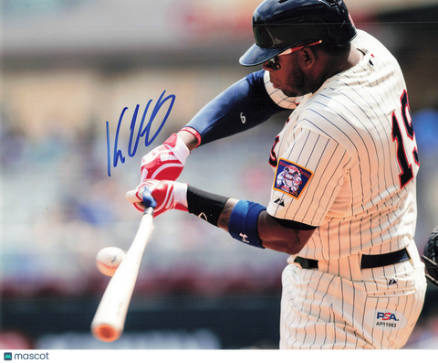 Kennys Vargas Minnesota Twins Signed 8x10 Photo PSA