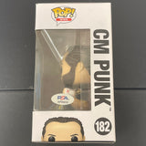 CM Punk Signed Funko Pop PSA WWE Autographed