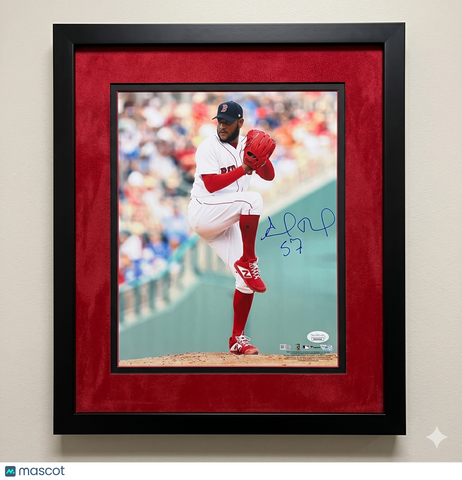 Eduardo Rodriguez Red Sox Signed 16x20 Custom Framed Photo Fanatics Authentic