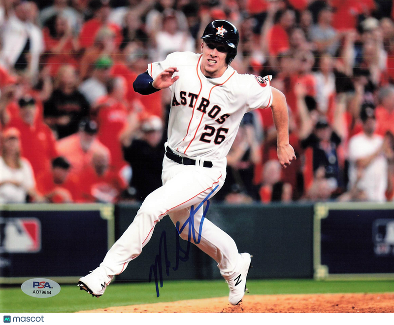 Myles Straw Houston Astros Signed 8x10 Photo PSA