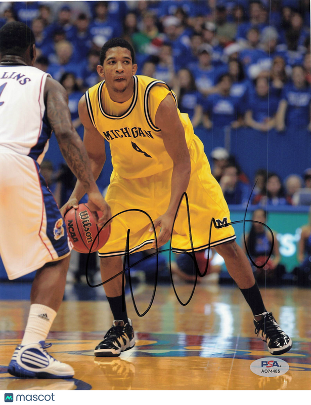 Darius Morris Signed 8x10 Photo PSA Michigan Wolverines