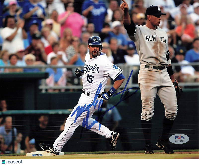 Mark Grudzielanek Kansas City Royals Signed 8x10 Photo PSA