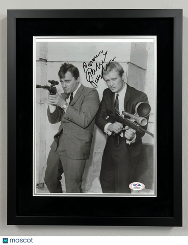 Robert Vaughn Signed Photo Framed PSA Autographed 11x14