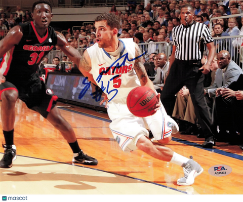 Scottie Wilbekin Florida Gators Signed Basketball 8x10 Photo PSA