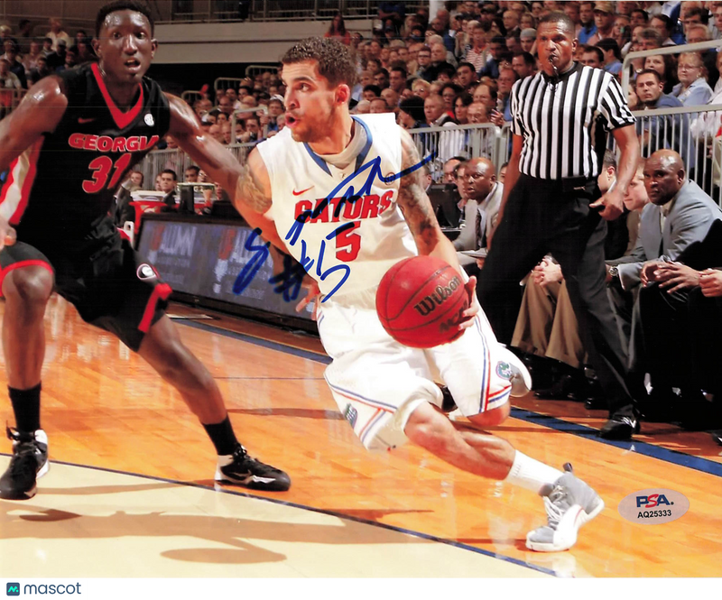 Scottie Wilbekin Florida Gators Signed Basketball 8x10 Photo PSA