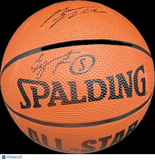Tyronn Lue & Mason Plumlee Signed Basketball PSA Los Angeles Clippers