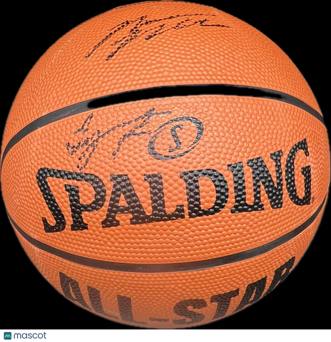 Tyronn Lue & Mason Plumlee Signed Basketball PSA Los Angeles Clippers
