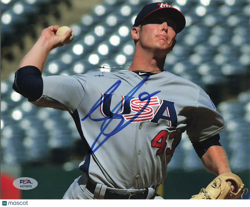 J.B. Bukauskas U.S National Baseball Team Signed 8x10 Photo PSA