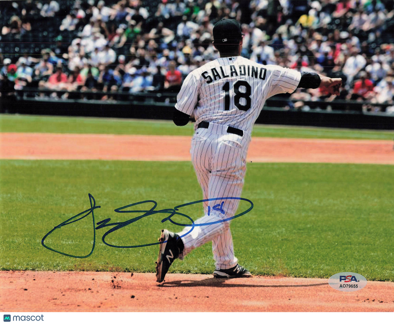 Tyler Saladino Chicago White Sox Signed 8x10 Photo PSA