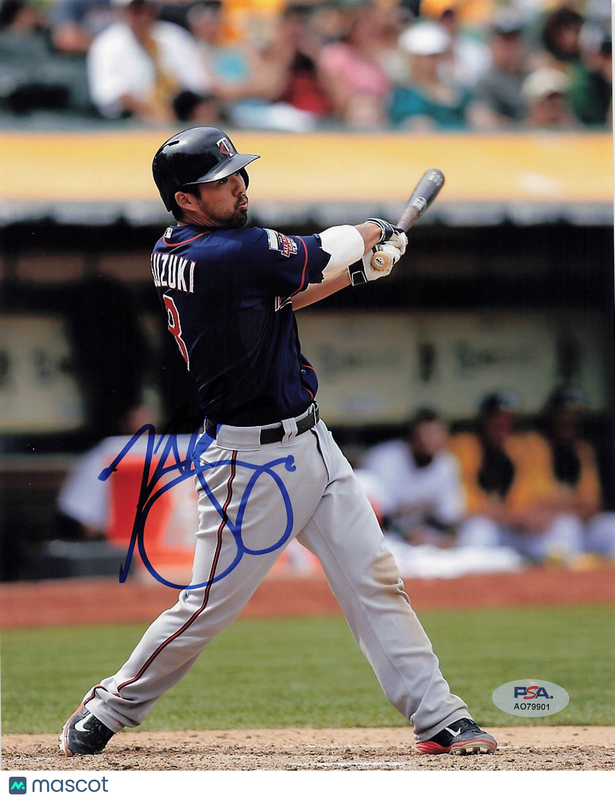 Kurt Suzuki Minnesota Twins Signed 8x10 Photo PSA