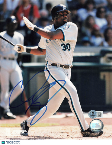 Cliff Floyd Florida Marlins Signed 8x10 Photo BAS