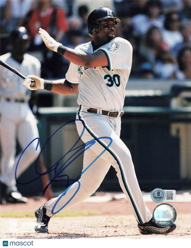 Cliff Floyd Florida Marlins Signed 8x10 Photo BAS