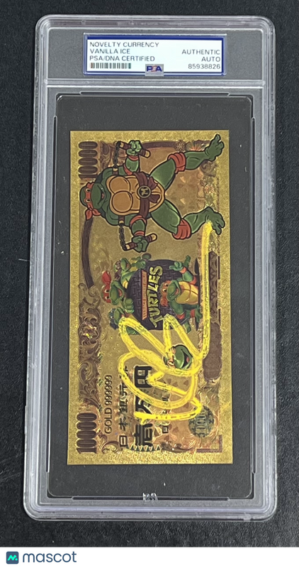 Vanilla Ice Signed Teenage Mutant Ninja Turtles Card