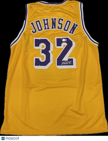 Magic Johnson Signed Jersey BAS Los Angeles Lakers Autographed