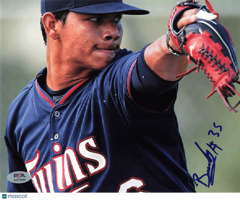 Brusdar Graterol Minnesota Twins Signed 8x10 Photo PSA