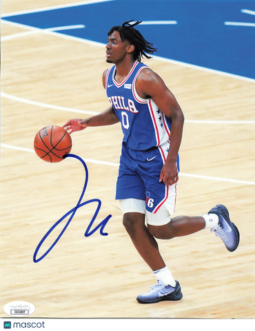 Tyrese Maxey Signed 8x10 Photo JSA Autographed Philadelphia 76ers