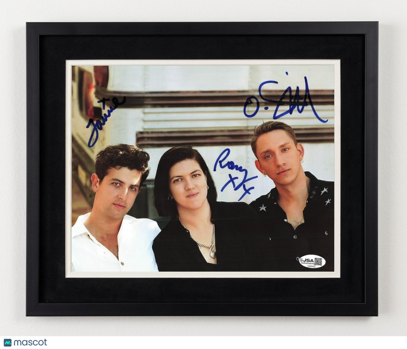 Jamie Smith, Romy Madley, Croft Oliver Sim Signed 8x10 Framed Photo The xx JSA