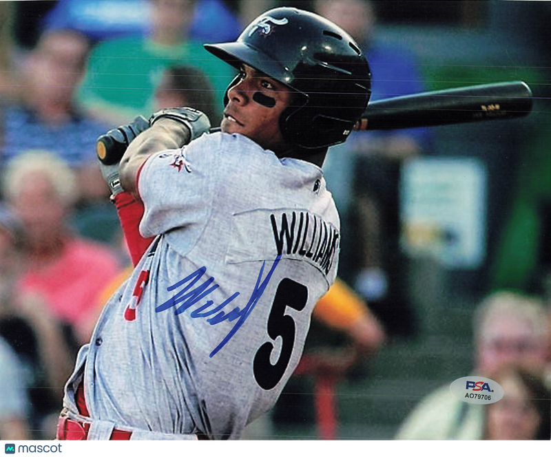 Nick Williams Reading Fightin’ Phils Signed 8x10 Photo PSA