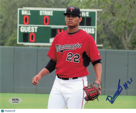 Brusdar Graterol Minnesota Twins Signed 8x10 Photo PSA