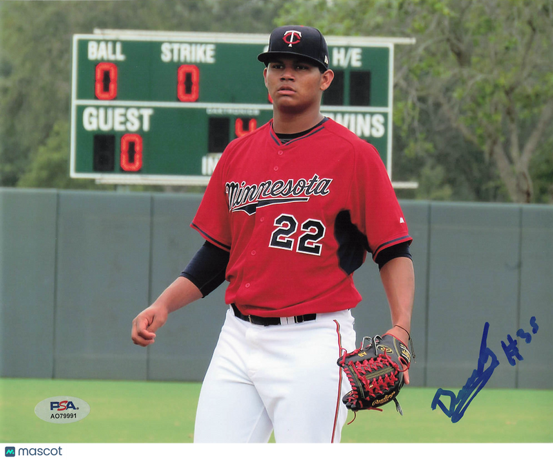 Brusdar Graterol Minnesota Twins Signed 8x10 Photo PSA