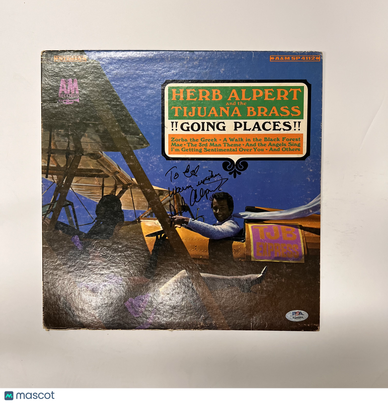 Herb Alpert  Signed Going Places Vinyl Album PSA Autographed